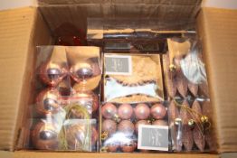 75PC ROSE GOLD CHRISTMAS DECORATIONS (IMAGE DEPICTS STOCK)Condition ReportAppraisal Available on