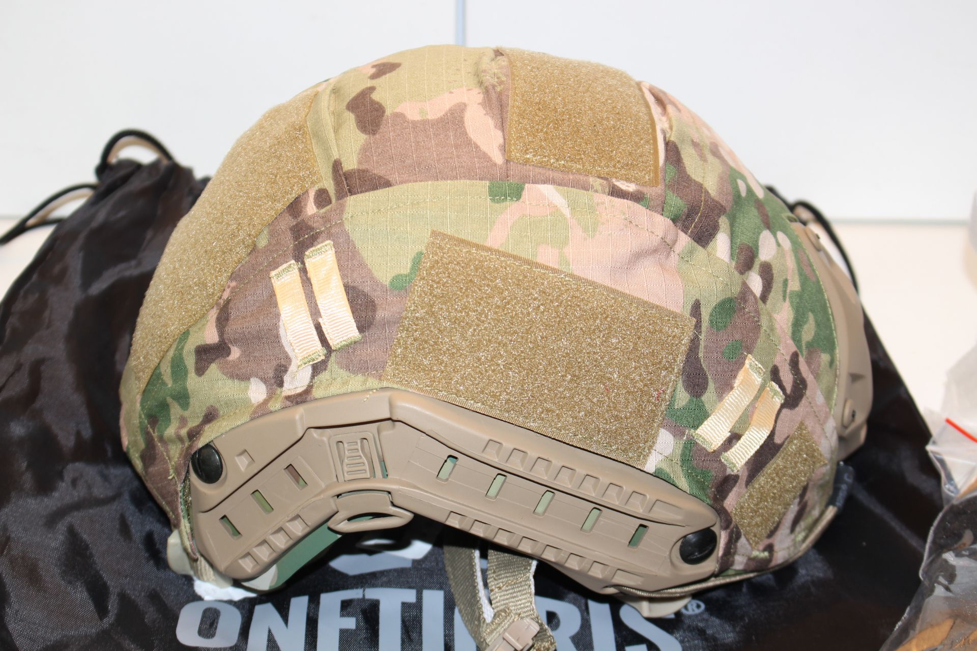 BAGGED ONETIGRIS CAMO HELMET PJ TYPE TACTICAL HELMET RRP £67.98Condition ReportAppraisal Available