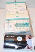 4X BOXES DISPOSABLE MEDICAL MASKS (IOMAGE DEPICTS STOCK)Condition ReportAppraisal Available on