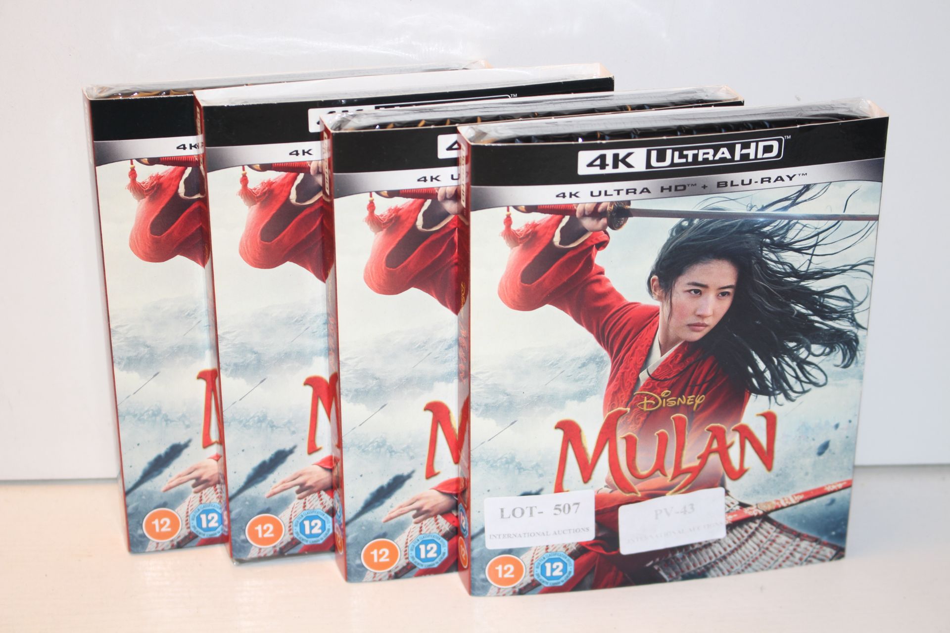 4X BOXED SEALED 4K ULTRA HD BLU RAY DISNEY MULANCondition ReportAppraisal Available on Request-