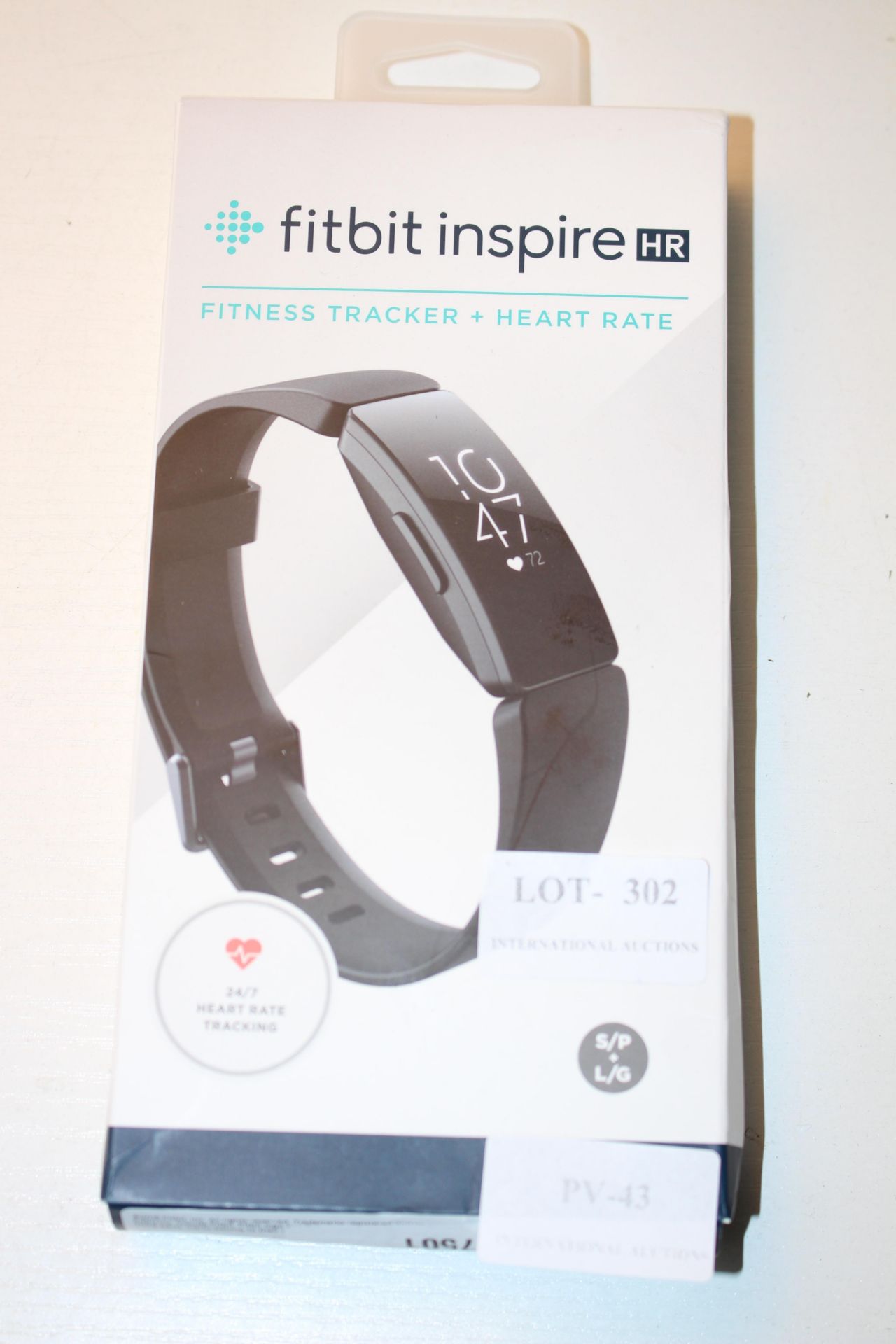 BOXED FITBIT INSPIRE HR FITNESS TRACKER + HEART RATE S/P + L/G RRP £79.99Condition ReportAppraisal