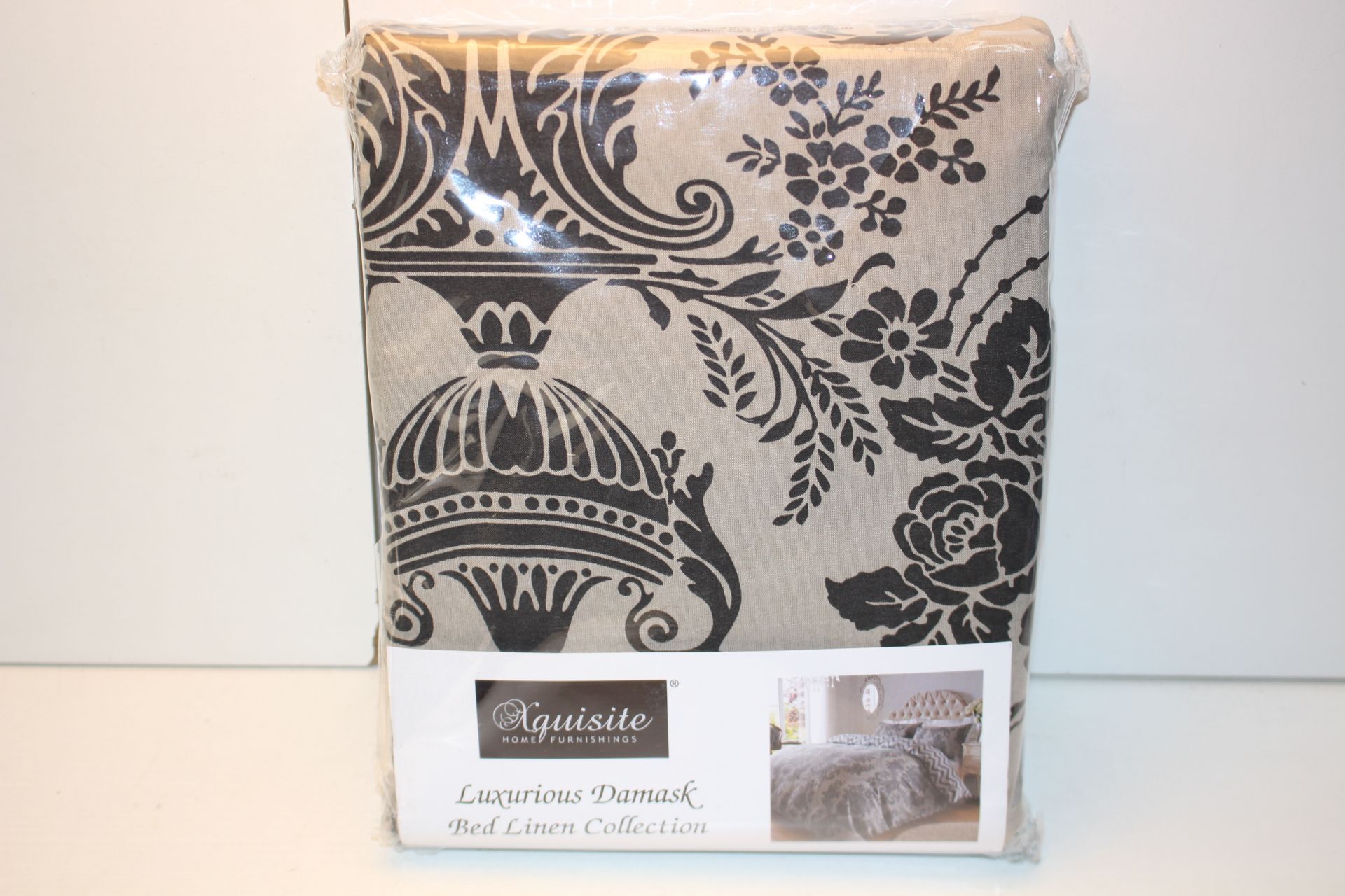 BAGGED LYON DAMASK BED LINEN COLLECTION KINGSIZE DUVET SET RRP £44.99 (AS SEEN IN WAYFAIR)