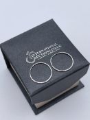 BRAND NEW LADIES STERLING SILVER DIAMOND CUT HOOPS, SRP-£65.00Condition ReportBRAND NEW WITH