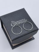 BRAND NEW LADIES STERLING SILVER DIAMOND CUT HOOPS, SRP-£65.00Condition ReportBRAND NEW WITH