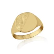 BOXED 9CT YELLOW GOLD GENTS SIGNET RING, RING SIZE- N, RRP-£220.00Condition ReportAppraisal