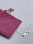 LADIES ''GIANA'' PENDENT AND NECKLACE, COMES WITH PINK POUCH Condition ReportAppraisal Available