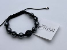 BRAND NEW ETERNAL CRYSTAL BRACELET, SET QWITH STERLING SILVER FASTENERS, INCLUDES MANUAL, SRP- £45.
