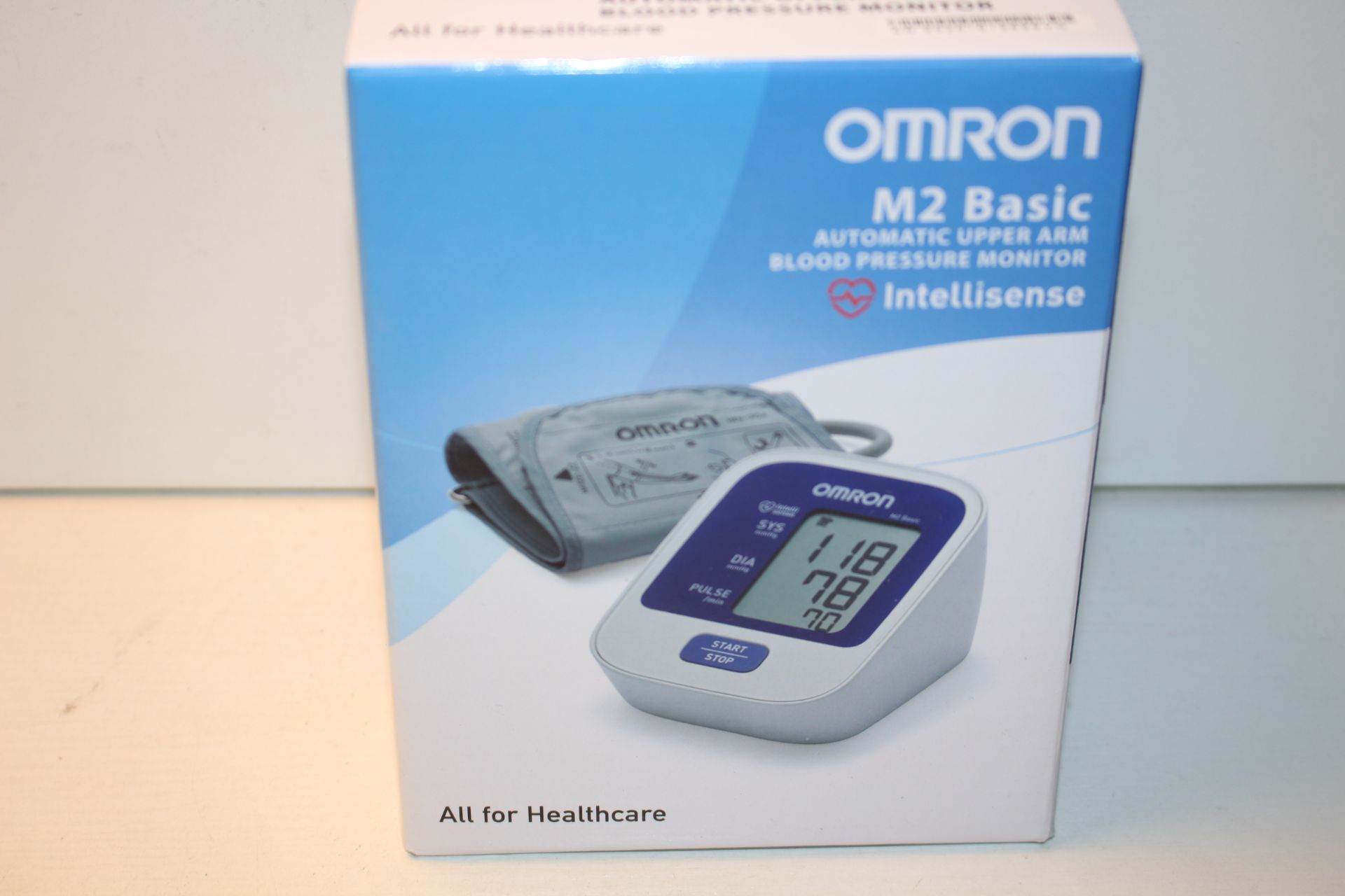 BOXED OMRON M2 BASIC INTELLISENSE AUTOMATIC UPPER ARM BLOOD PRESSURE MONITOR Condition