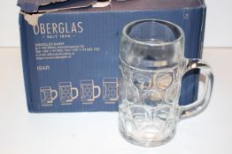 6X BOXED LARGE OVERSIZED BEER GLASSESCondition ReportAppraisal Available on Request- All Items are