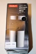 BOXED BODUM TRAVEL MUGCondition ReportAppraisal Available on Request- All Items are Unchecked/