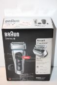 BOXED BRAUN SERIES 8 8350S SILVER WITH CHARGING STAND Condition ReportAppraisal Available on