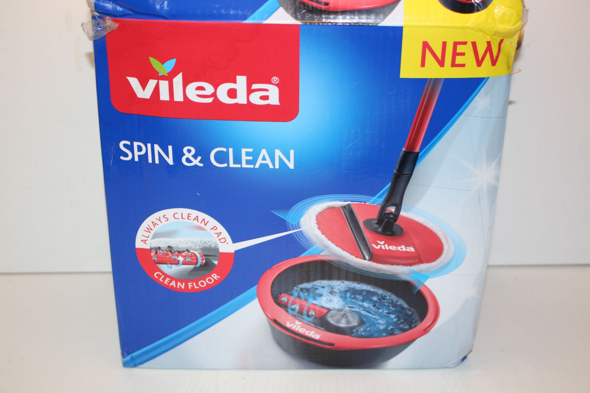 BOXED VILEDA SPIN & CLEAN RRP £29.99Condition ReportAppraisal Available on Request- All Items are