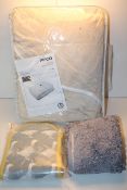 3X ASSORTED ITEMS TO IUNCLUDE PIFCO LUXURY HEATED THROW & OTHER Condition ReportAppraisal