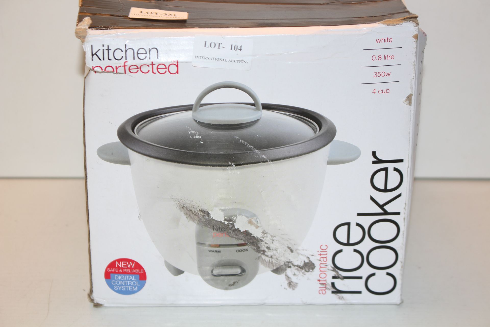 BOXED KITCHEN PERFECTED AUTOMATIC RICE COOKER Condition ReportAppraisal Available on Request- All