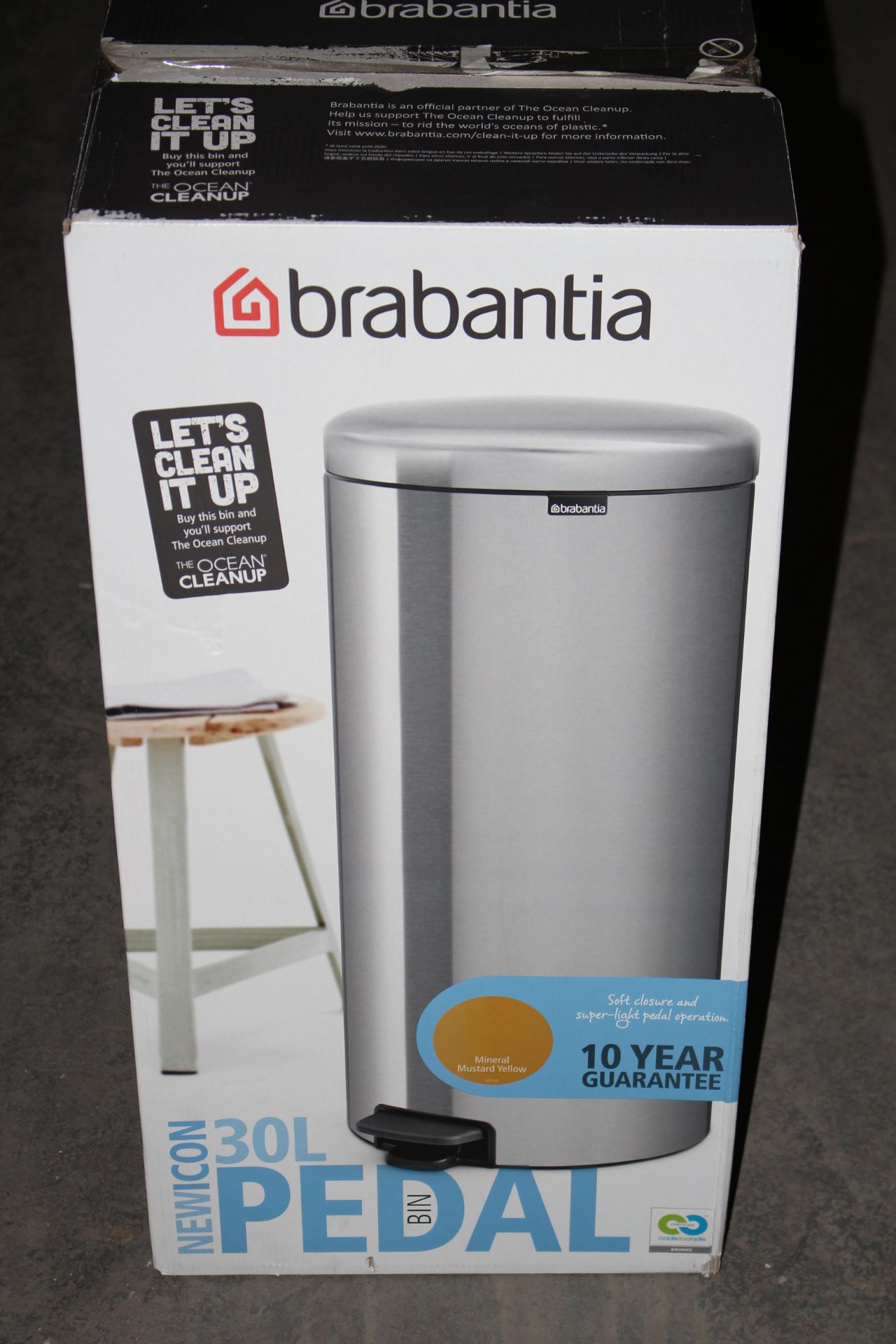 BOXED BRABANTIA 30L PEDAL BIN RRP £39.99Condition ReportAppraisal Available on Request- All Items