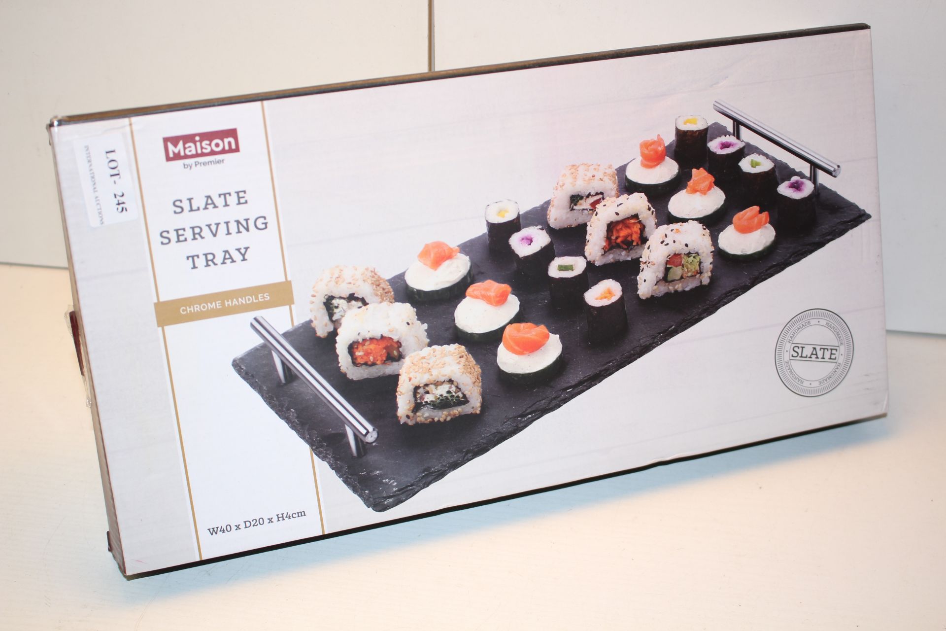 BOXED MAISON BY PREMIER SLATE SERVING TRAY Condition ReportAppraisal Available on Request- All Items