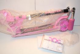 BOXED PINK & BLACK RACING SCOOTER RRP £59.99Condition ReportAppraisal Available on Request- All