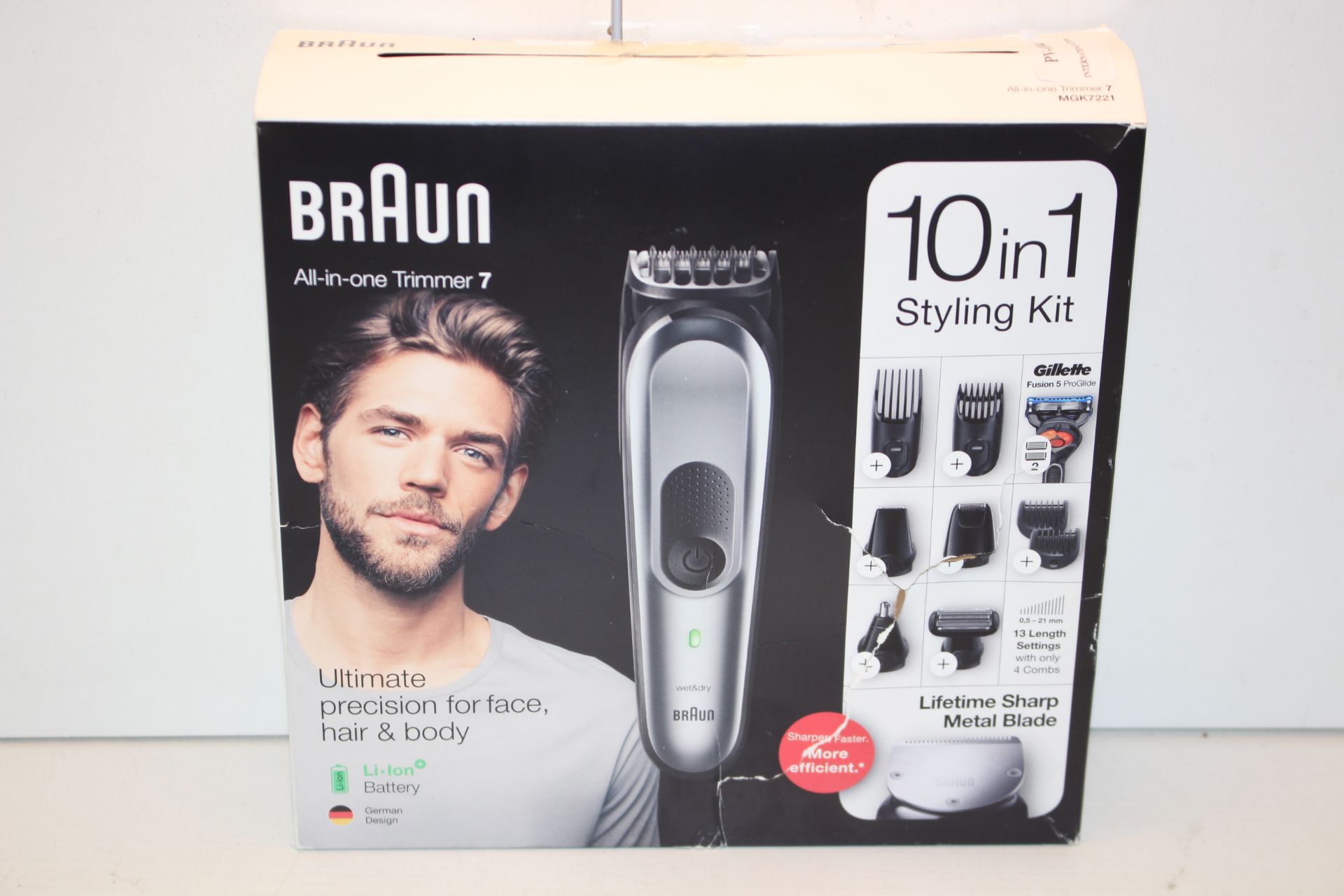 BOXED BRAUN ALL-IN-ONE TRIMMER 7 10-IN-1 STYLING KIT RRP £79.99Condition ReportAppraisal Available