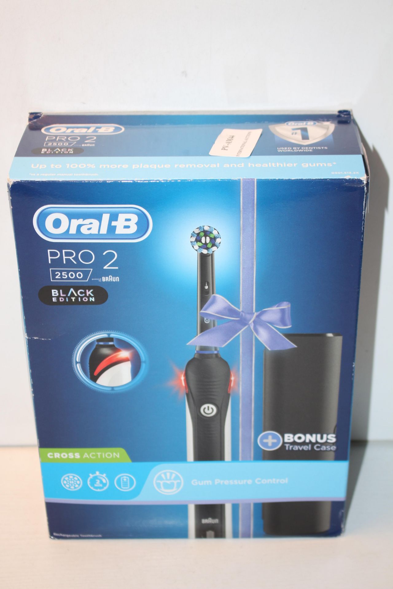 BOXED ORAL B PRO 2 POWERED BY BRAUN 2500 BLACK EDITION TOOTHBRUSH RRP £39.98Condition