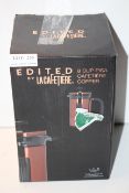 BOXED EDITED BY LA CAFETIERE 8 CUP PISA COPPER RRP £29.99Condition ReportAppraisal Available on