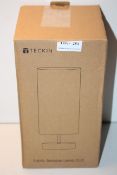 BOXED TECKIN FABRIC BEDSIDE LOAMP DL21Condition ReportAppraisal Available on Request- All Items