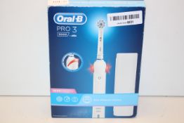 BOXED ORAL B PRO 3 3000 POWERED BY BRAUN TOOTHBRUSH Condition ReportAppraisal Available on