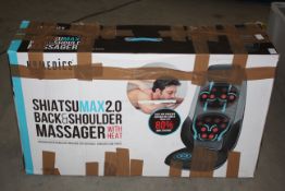 BOXED HOMEDICS SHIATSU MAX 2.0 BACK & SHOULDER MASSAGER WITH HEAT RRP £200.00Condition