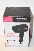 BOXED ZOOMMATE 1000W HAIRDRYER Condition ReportAppraisal Available on Request- All Items are