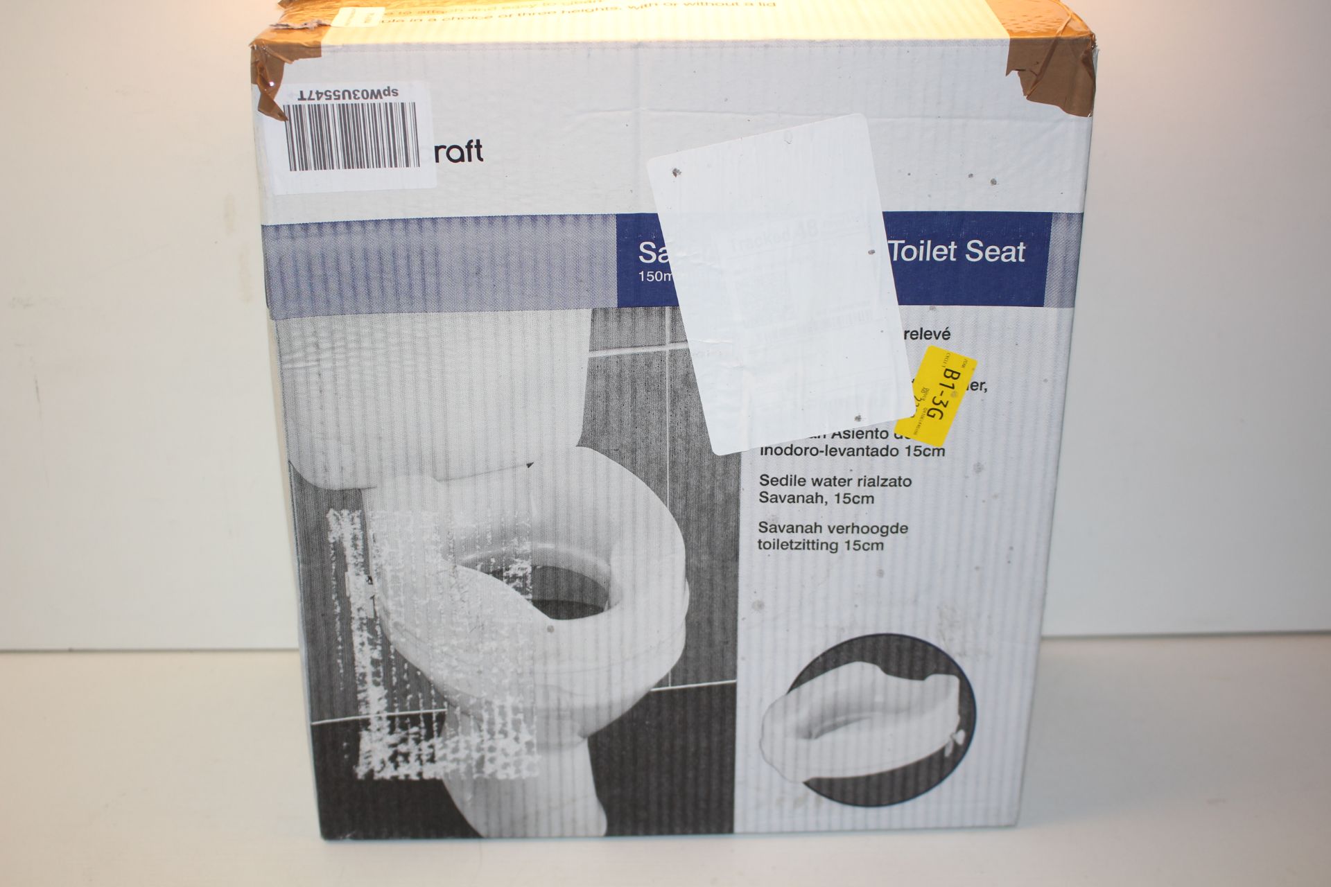 BOXED HOMECRAFT SAVANAH RAISED TOILET SEAT Condition ReportAppraisal Available on Request- All Items