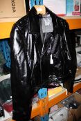 BLK DNM NYC LEATHER JACKET SIZE MEDIUM RRP £498.00Condition ReportAppraisal Available on Request-