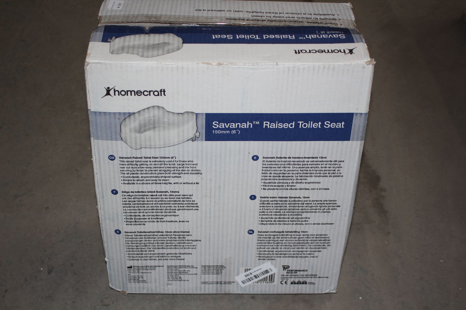 2X BOXED HOMECRAFT SAVANNAH STYLE RAISED TOILET SEATS Condition ReportAppraisal Available on