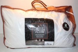 2X BAGGED GAVENO CAVAILIA DUCK FEATHER PILLOW RRP £29.99Condition ReportAppraisal Available on