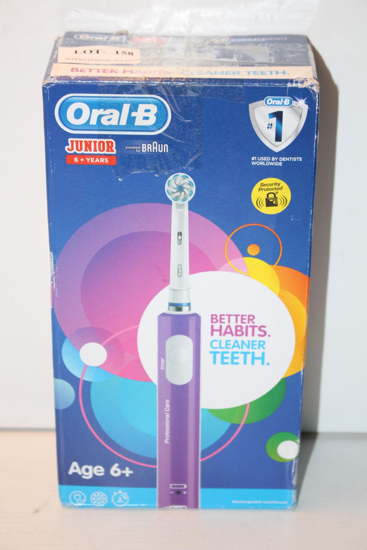 BOXED ORAL B JUNIOR POWERED BY BRAUN TOOTHBRUSH RRP £29.99Condition ReportAppraisal Available on