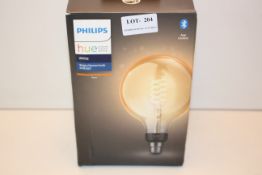 BOXED PHILIPS HUE PERSONAL WIRELESS LIGHTING WHITE SINGLE FILAMENT BULB G125 B22 RRP £34.99Condition