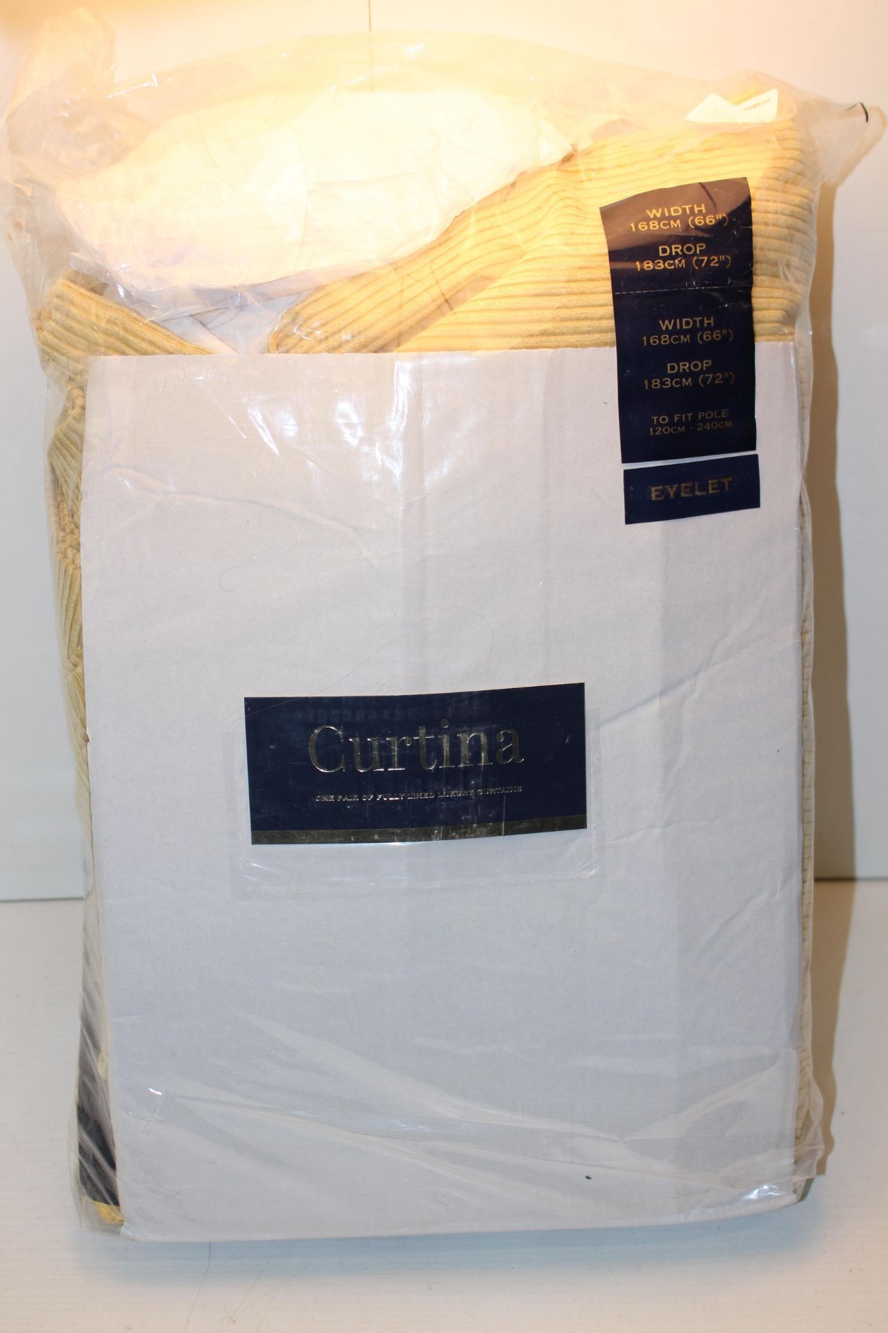 BAGGED CURTINA LUXURY CURTAINS EYELET 168 X 183 CM RRP £54.99 (AS SEEN IN WAYFAIR)Condition