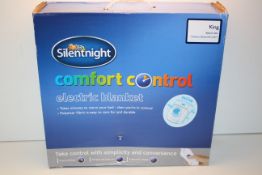 BOXED SILENTNIGHT COMFORT CONTROL ELECTRIC BLANKET KING RRP £44.99Condition ReportAppraisal