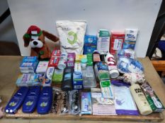 ONE LOT TO CONTAIN OF A LARGE NUMBER OF ASSORTED ITEMS TO INCLUDE VARIOUS HEALTH ITEMS INCLUDING