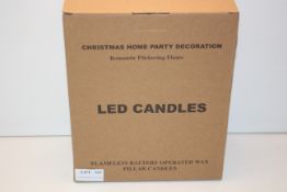 BOXED CHRISTMAS HOME PARTY DECORATION LED CANDLESCondition ReportAppraisal Available on Request- All