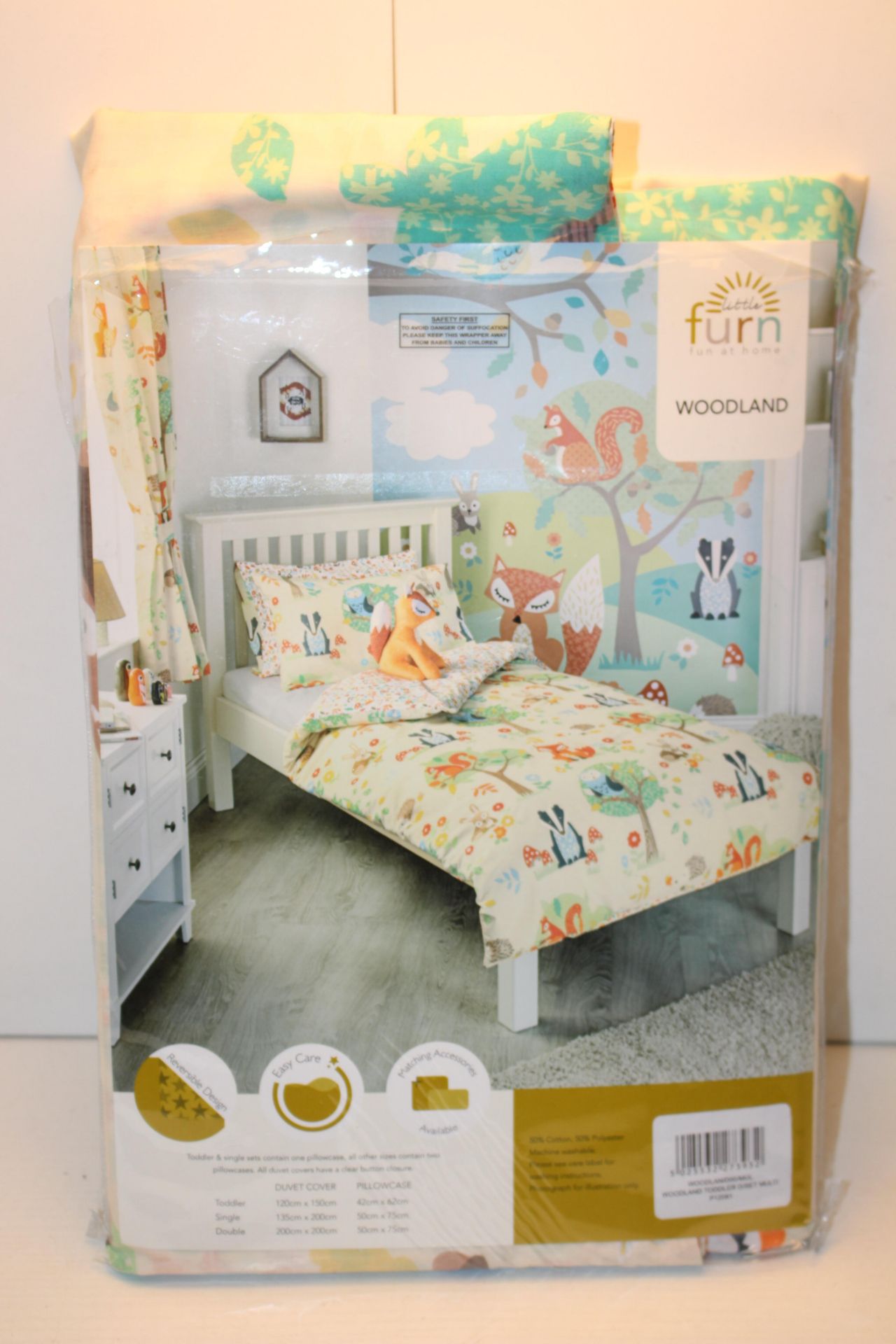 BAGGED LITTLE FURN WOODLAND DUVET COVER SINGLE (AS SEEN IN WAYFAIR)Condition ReportAppraisal