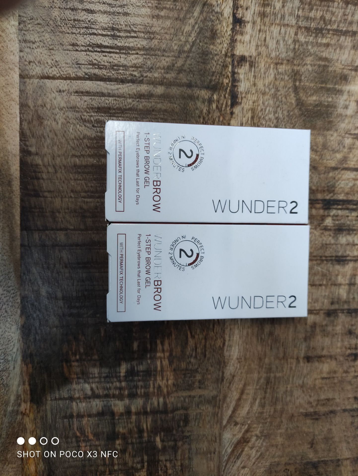 X 2 BRAND NEW WUNDER2 1 STEP BROW GELCondition ReportBRAND NEW ITEM