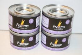 4X PREEMA ETHANOL CHAFING FUEL 2.5HR TINSCondition ReportAppraisal Available on Request- All Items