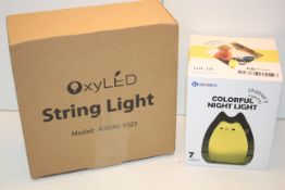 2X BOXED ASSORTED ITEMS TO INCLUDE OXYLED STRING LIGHTS & OTHER (IMAGE DEPICTS STOCK)Condition