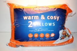 BAGGED SILENTNIGHT WARM & COSY 2 PILLOWS RRP £19.99Condition ReportAppraisal Available on Request-