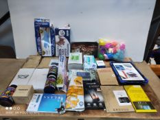 ONE LOT TO CONTAIN OF LARGE NUMBER OF ASSORTED ITEMS TO INCLUDE VITIMANS, CREAMS, CASES AND MORE (