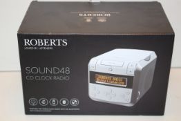 BOXED ROBERTS SOUND 48 CD CLOCK RADIO RRP £109.99Condition ReportAppraisal Available on Request- All