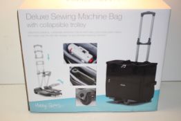 BOXED HOBBY GIFT DELUXE SEWING MACHINE BAG WITH COLLAPSIBLE TROLLEY Condition ReportAppraisal