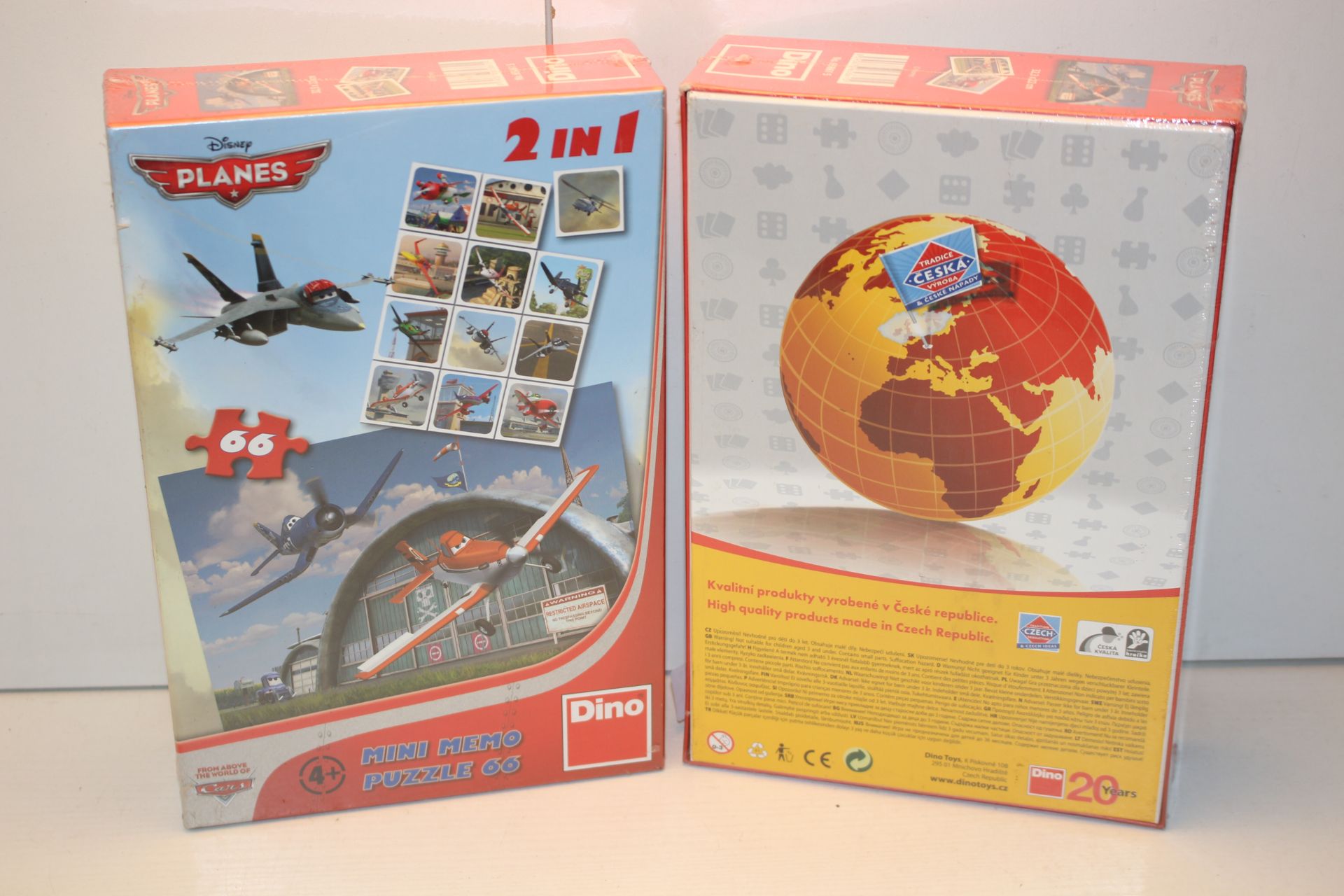 2X BOXED SEALED DISNEY PLANES DINO MINI MEMO PUZZLE 66 Condition ReportAppraisal Available on