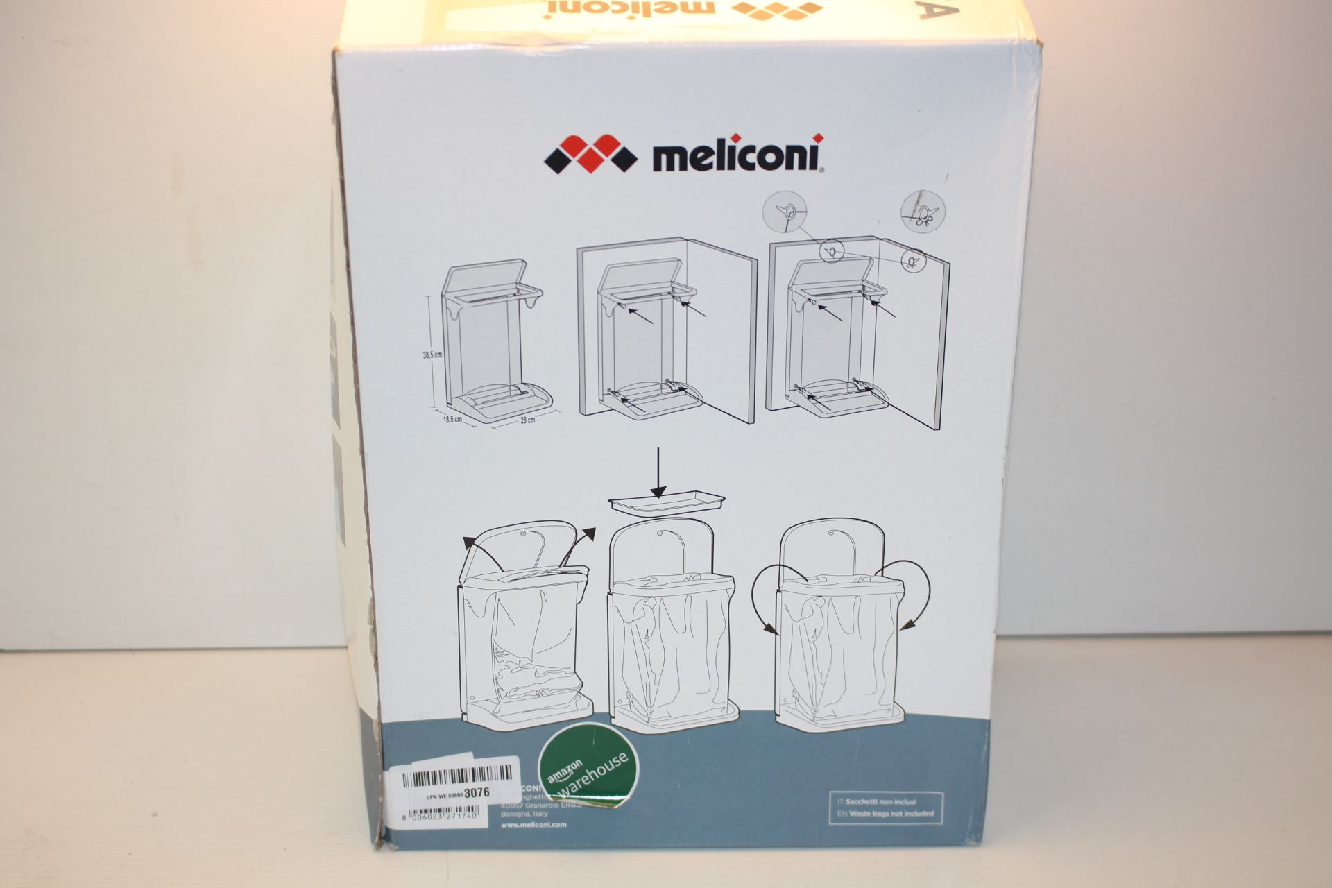 BOXED ECOLOGICA MELICONI UNDERSINK WASTE BINCondition ReportAppraisal Available on Request- All