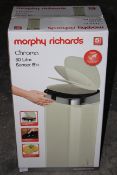 BOXED MORPHY RICHARDS CHROMA 50LITRE SENSOR BIN RRP £60.00Condition ReportAppraisal Available on