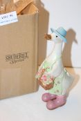 BOXED SHUDEHILL GIFTWARE GOOSE IN PINK WELLIESCondition ReportAppraisal Available on Request- All